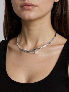 72. Stainless steel nail necklace